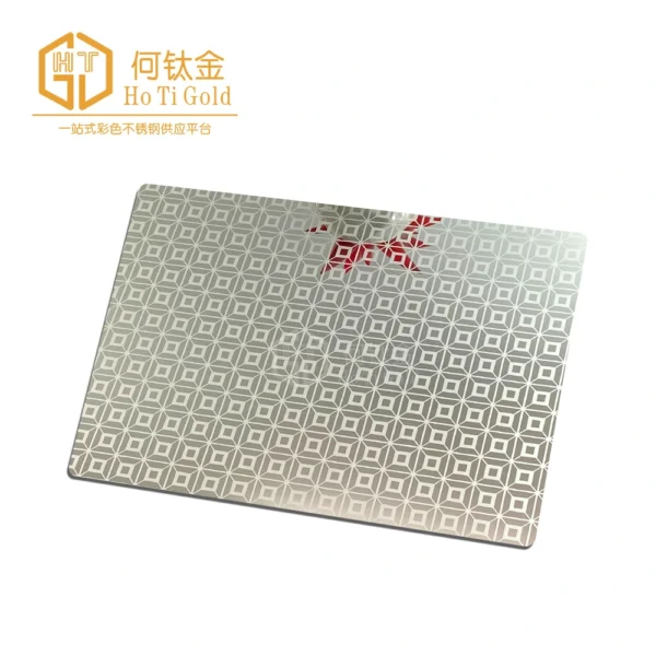 titanium black mirror etched stainless steel sheet