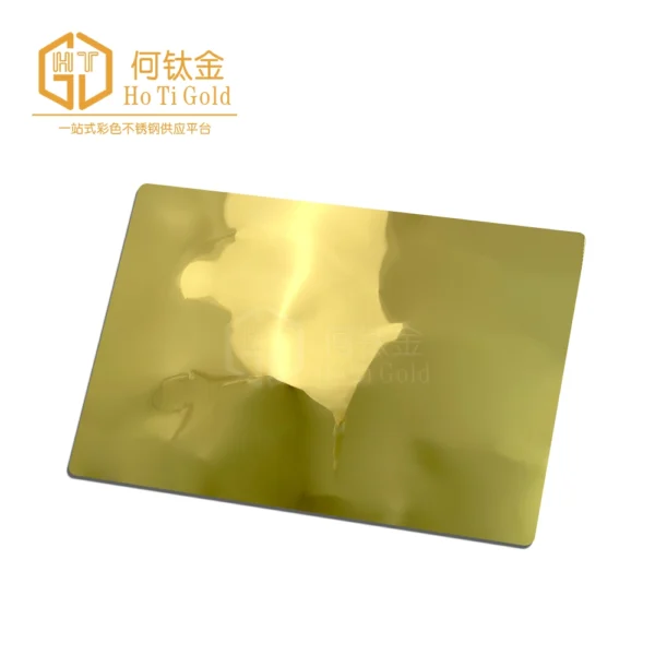 titanium gold big water ripple stainless steel sheet