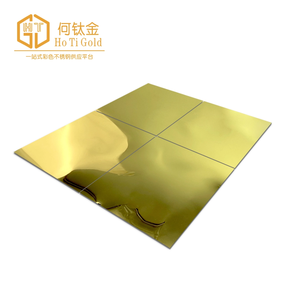 titanium gold big water ripple stainless steel sheet