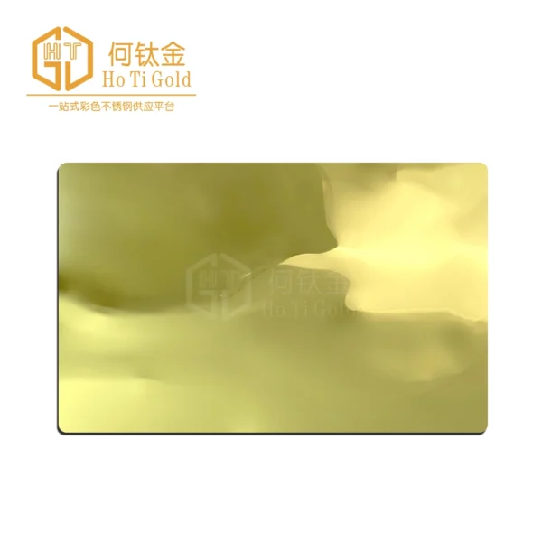 titanium gold big water ripple stainless steel sheet