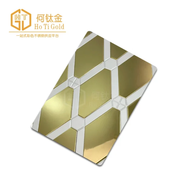 titanium gold double color stainless steel sheet 2