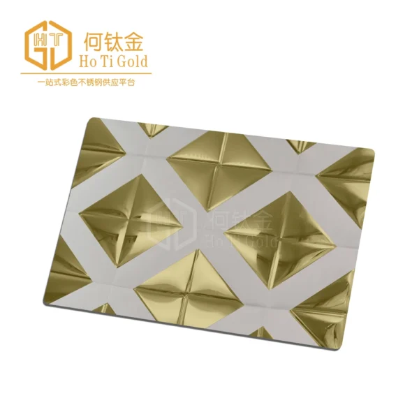 titanium gold double color stainless steel sheet