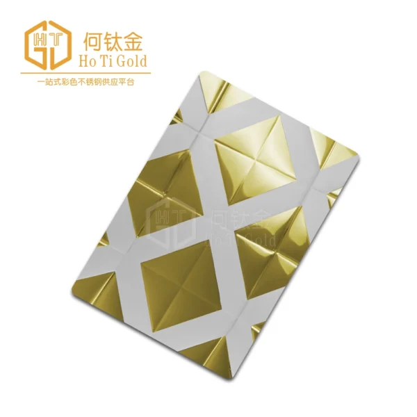 titanium gold double color stainless steel sheet