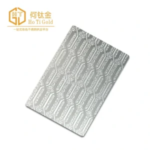 titanium silver brushed etched stainless steel sheet