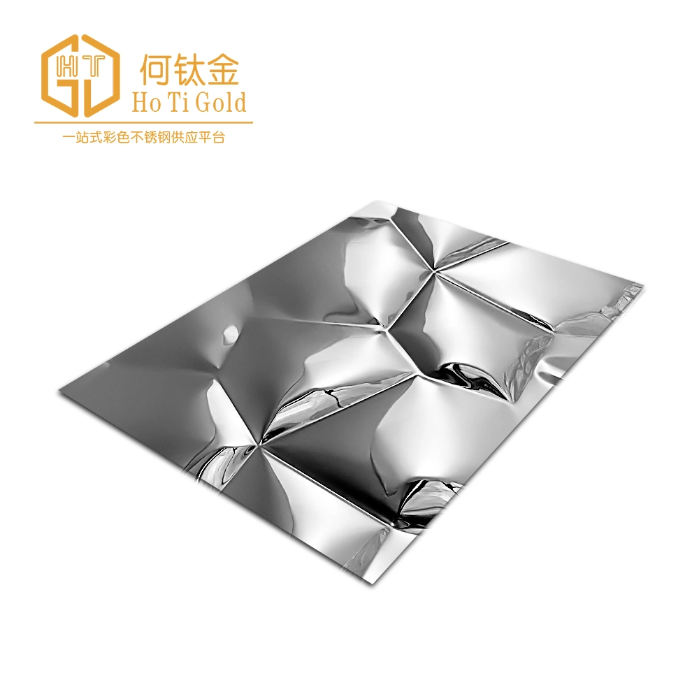 water cube silver embossed stainless steel sheet