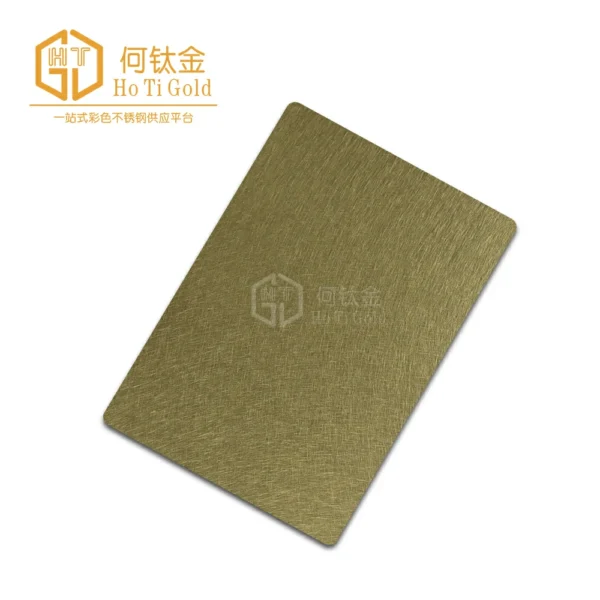 sandblasted gold shiny afp stainless steel sheet