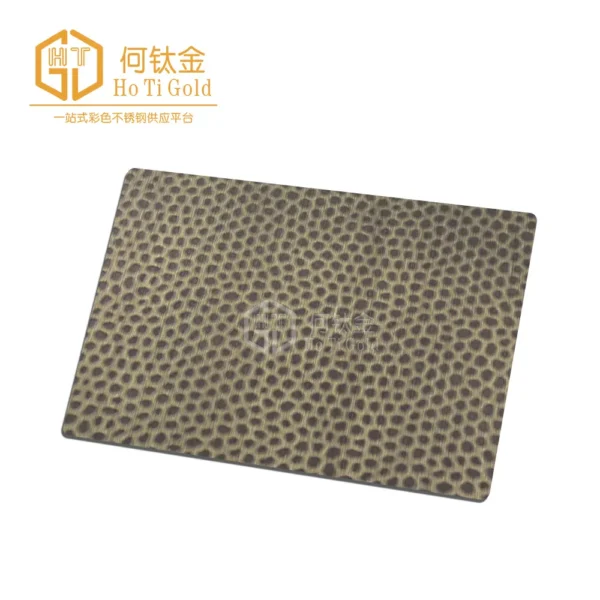 hairline honeycomb a antique bronze stainless steel sheet