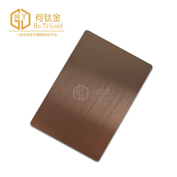 hairline brown shiny afp stainless steel sheet