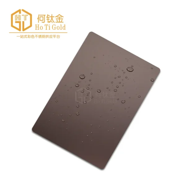 sandblasted brown shiny afp stainless steel sheet
