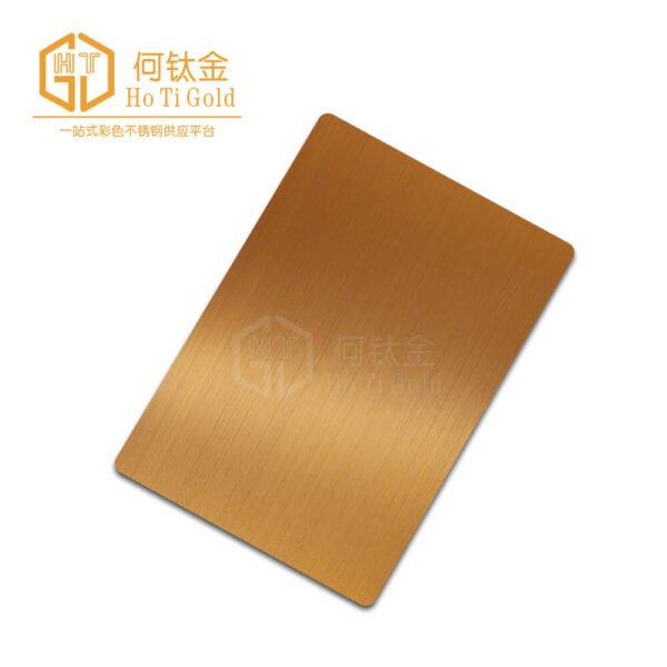 hairline rose copper+afp stainless steel sheet