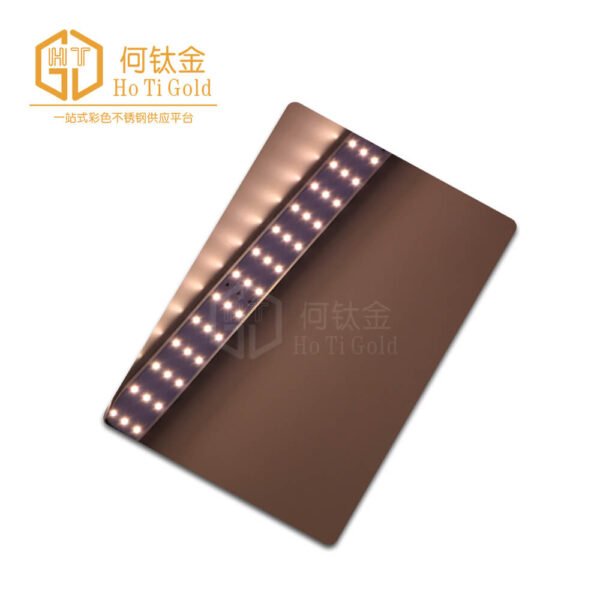 mirror brown+afp stainless steel sheet