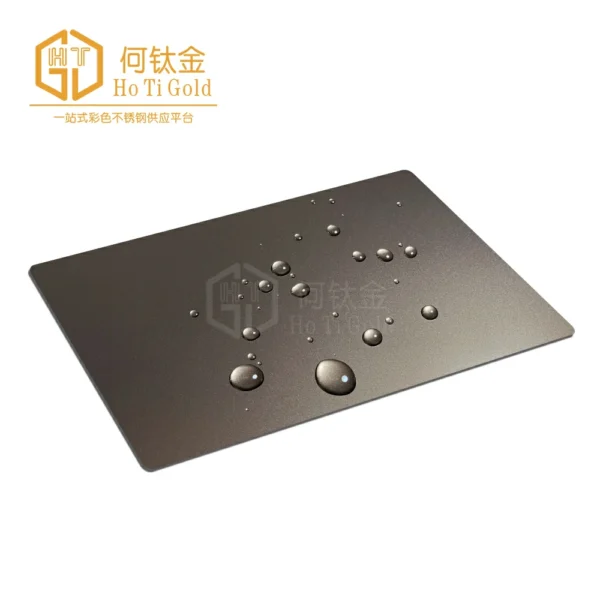 sand blasted bronze+afp stainless steel sheet