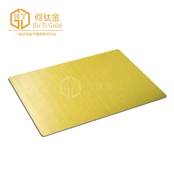 hairline zr brass gold+afp stainless steel sheet