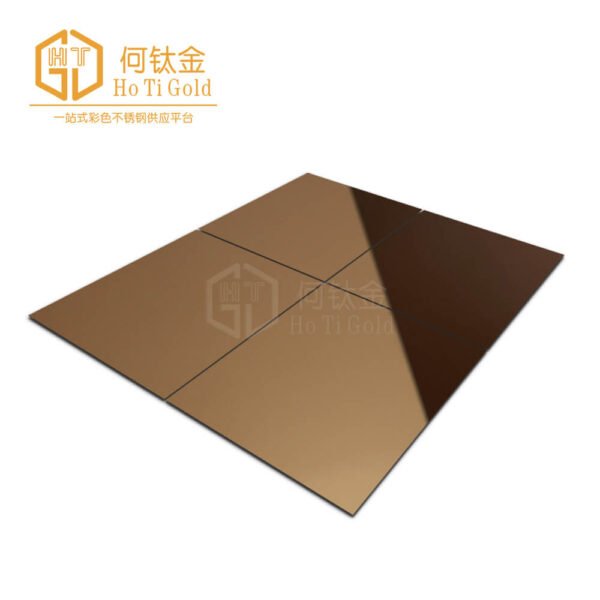 mirror rose copper+afp stainless steel sheet