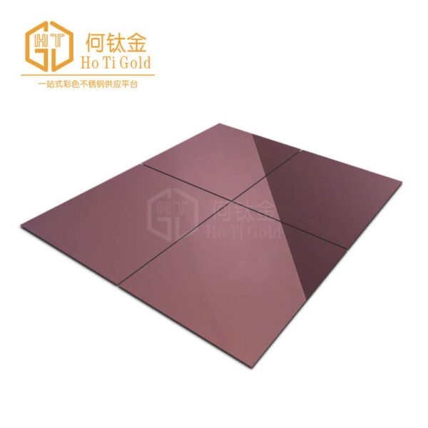 mirror rose gold+afp stainless steel sheet