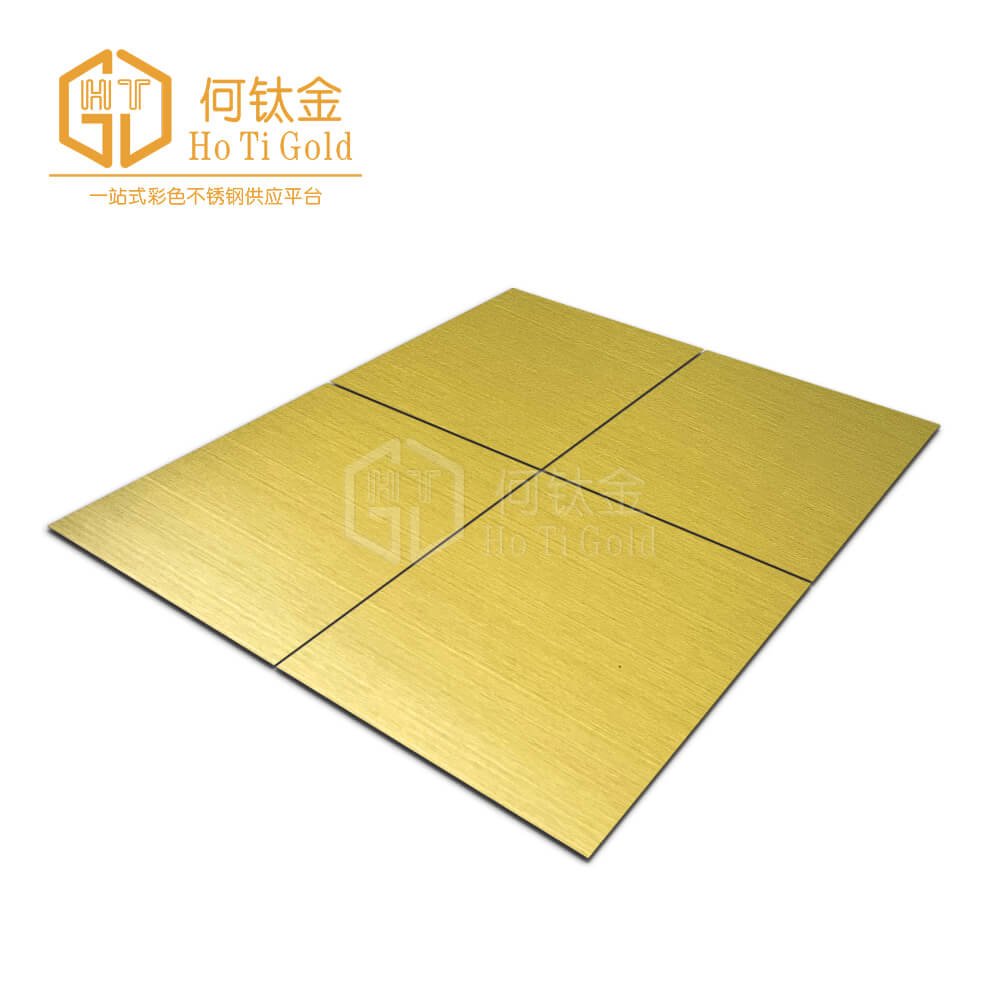 hairline zr brass gold+afp stainless steel sheet