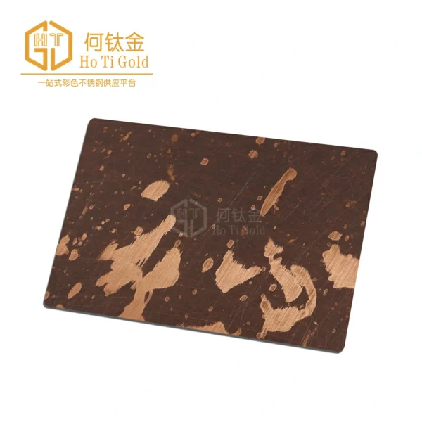 archaize vibration antique red copper b stainless steel sheet