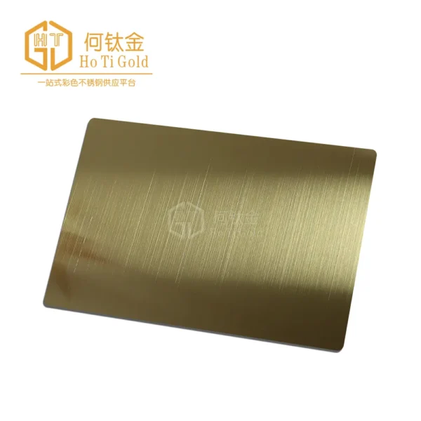 hairline champagne shiny afp stainless steel sheet