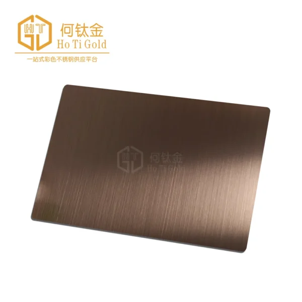hairline brown matt afp stainless steel sheet