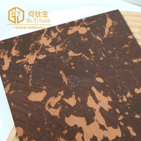 archaize vibration antique red copper b stainless steel sheet