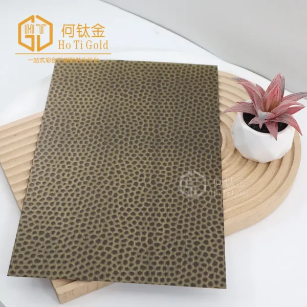 hairline honeycomb a antique bronze stainless steel sheet