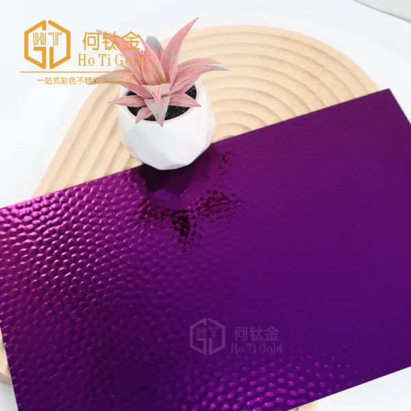 mirror purple honeycomb b stainless steel sheet