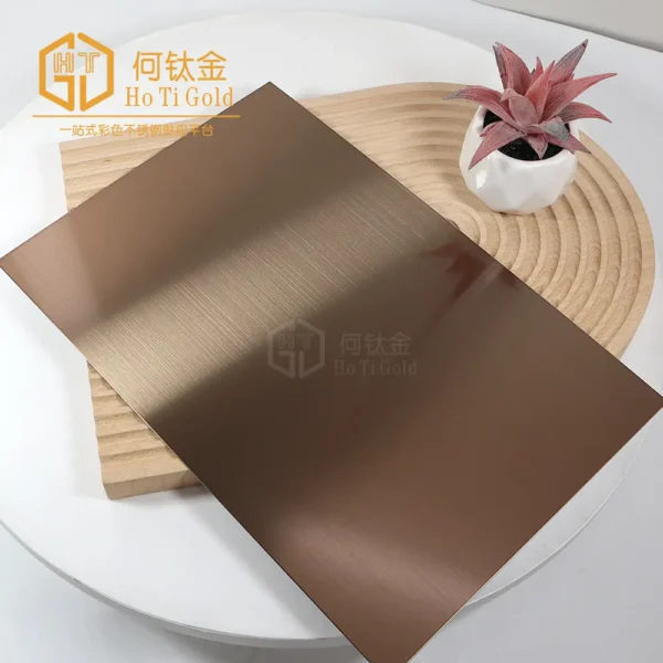 hairline copper shiny afp stainless steel sheet