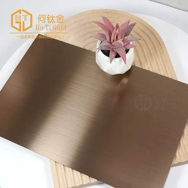 hairline copper matt afp stainless steel sheet