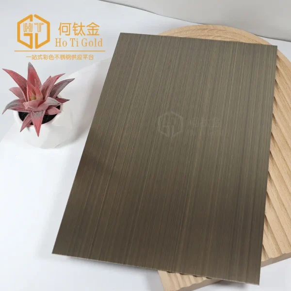 hairline antique copper shiny stainless steel sheet