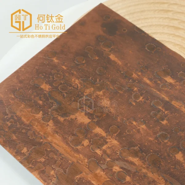 archaize vibration antique red copper a stainless steel sheet