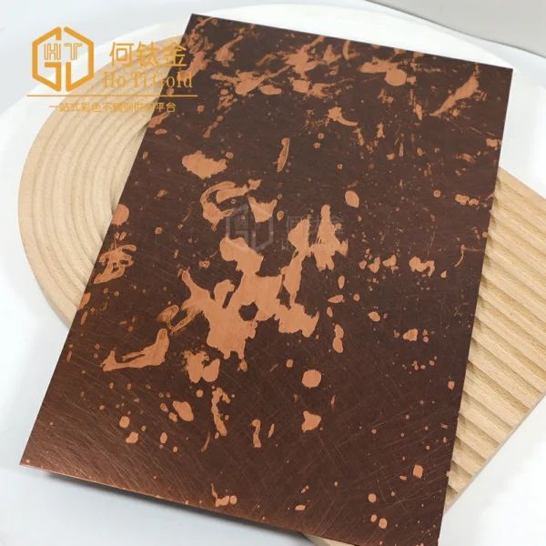 archaize vibration antique red copper b stainless steel sheet