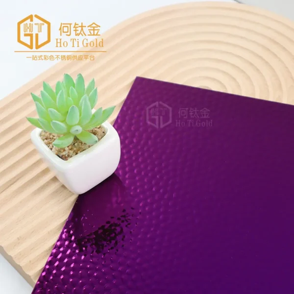 mirror purple honeycomb b stainless steel sheet