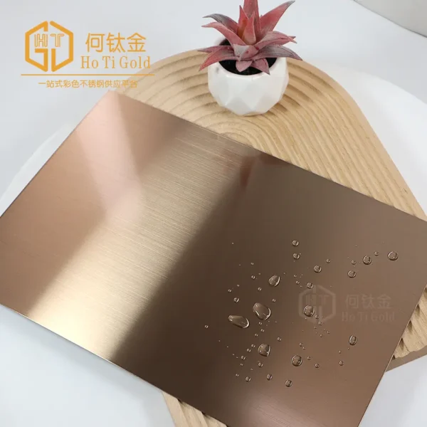 hairline copper shiny afp stainless steel sheet