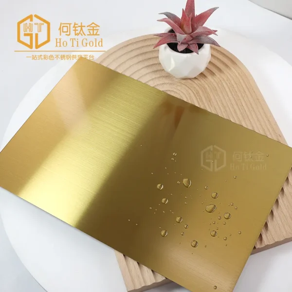 hairline brass shiny afp stainless steel sheet