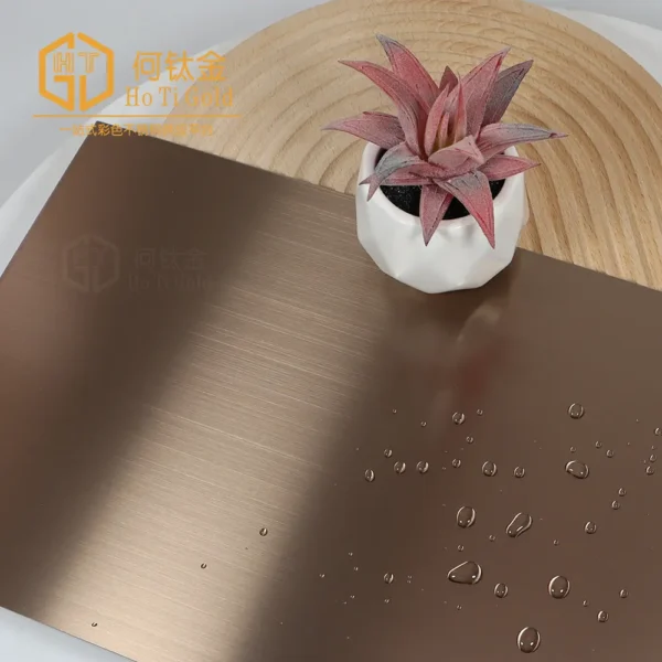 hairline copper matt afp stainless steel sheet