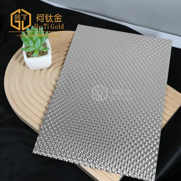 mirror big water beads stainless steel sheet