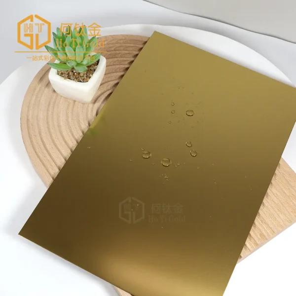 sandblasted k gold shiny afp stainless steel sheet