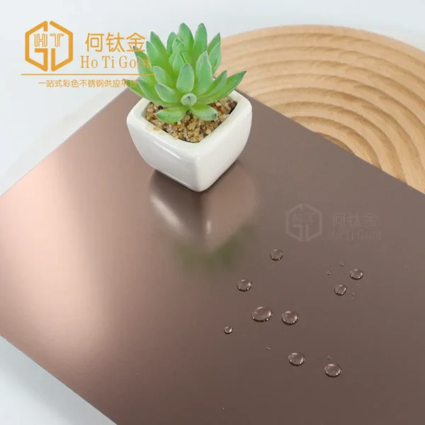 sandblasted tea gold matt afp stainless steel sheet (复制)