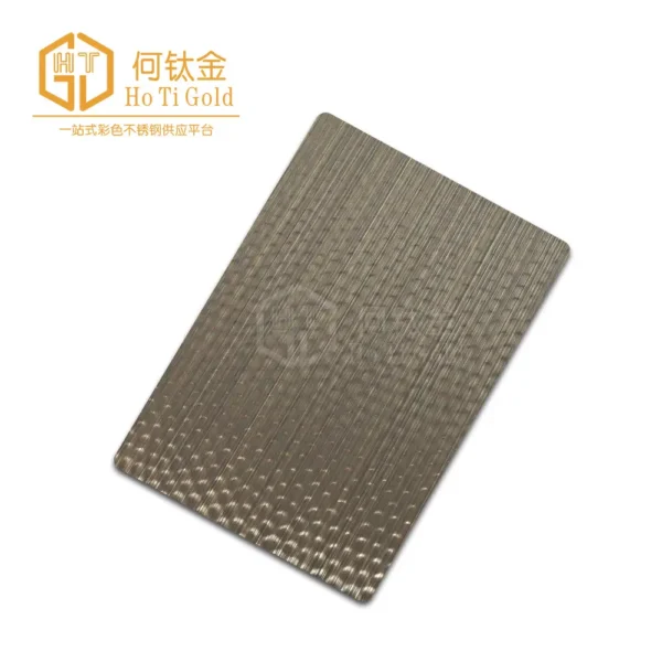 hairline antique bronze honeycomb a stainless steel sheet