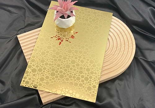 color etched stainless steel sheet