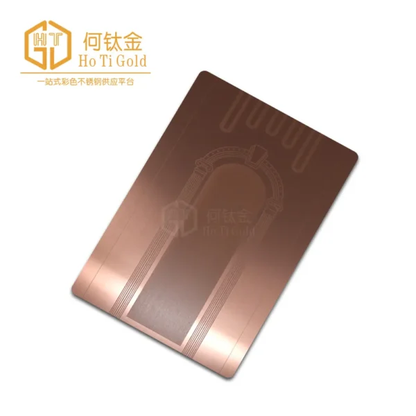 elevator decorative sheet hairline rose gold c