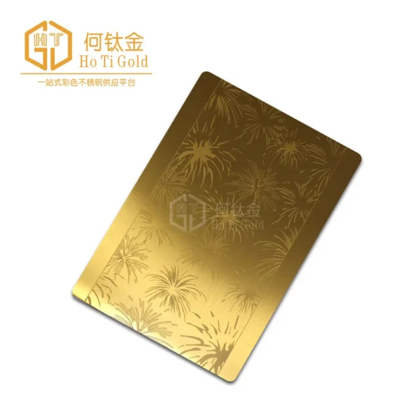 elevator decorative sheet hairline gold c