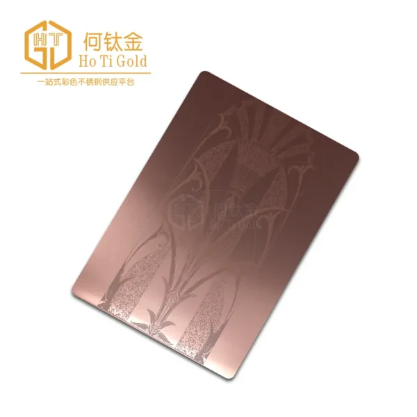 elevator decorative sheet hairline rose gold d