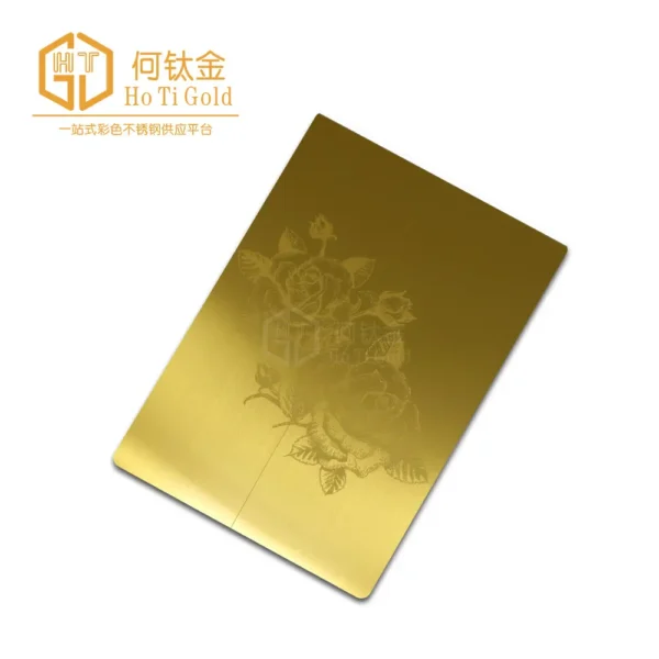 elevator decorative sheet hairline gold a