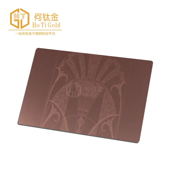 elevator decorative sheet hairline rose gold d